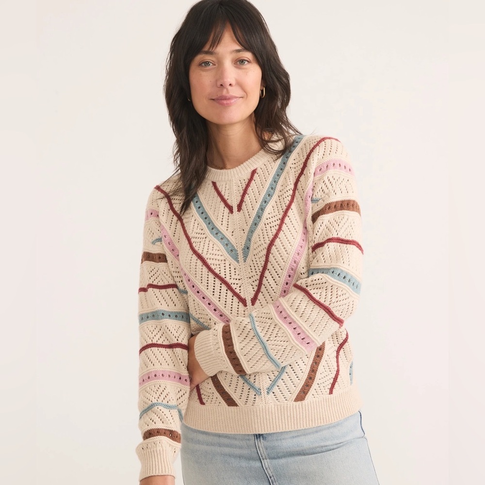 Marine Layer Multicolor Crew Neck Sweater - Picture 2 of 14